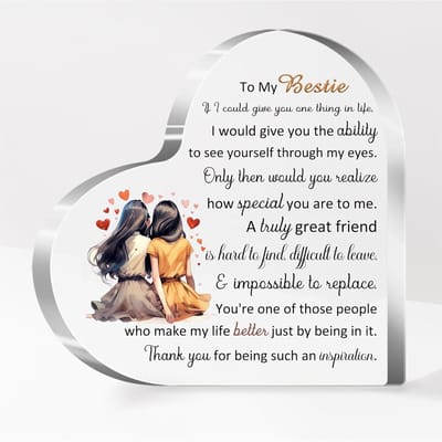 Cadeau voor beste vriend, verjaardagscadeau, beste vriendin, bureau logo decoratie, Kerstmis Afstuderen Afscheid Souvenir gray