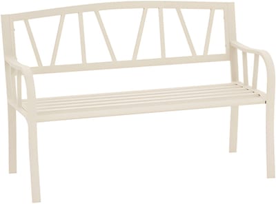 Hesperide Tuinbank - beige - metaal - 127 x 61 x 86 cm - 3 zits - weerbestendig