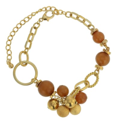 Behave - armband met kralen en bedels - trendy voor boho chic stijl