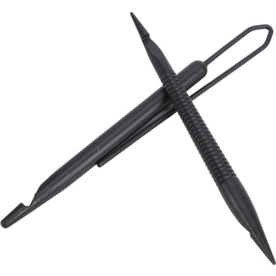 2 Pièces Crochet à Crochet pour Dreadlocks Double Embout Outil d'Entrelacement pour Dreadlocks Outils de Resserrage et de Tressage pour Coiffures DIY black