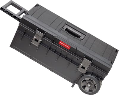 Toolbrothers RHINO XXL Trolley ECO Longer Basic 50 l IP66 gereedschapskoffer met wielen op metalen as en dubbele telescopische handgreep