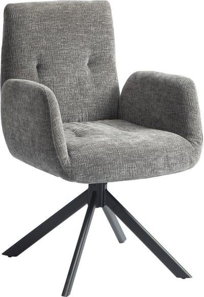 HOMCOM fauteuil - wol-linnen/schuimrubber/staal - 60B x 61T x 88H cm
