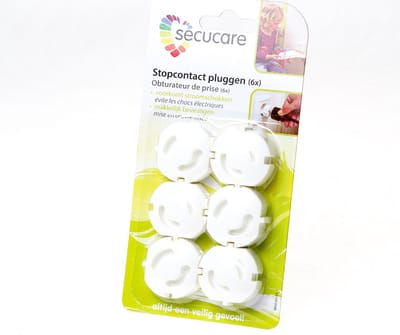 Deluxe Stopcontactplug - Wit - 6 stuks