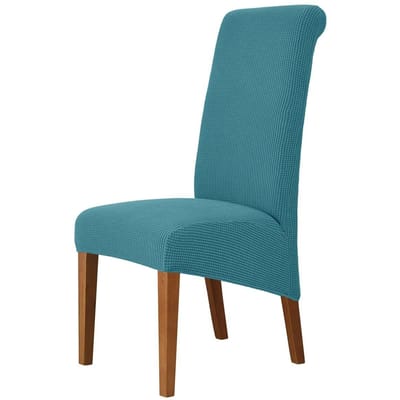 Hoge rugleuning en universele stoelhoes voor eetkamer Hotel XL M maat T Jacquard Extra grote stretch spandex stoelhoezen wasbaar XL size (60-75cm)