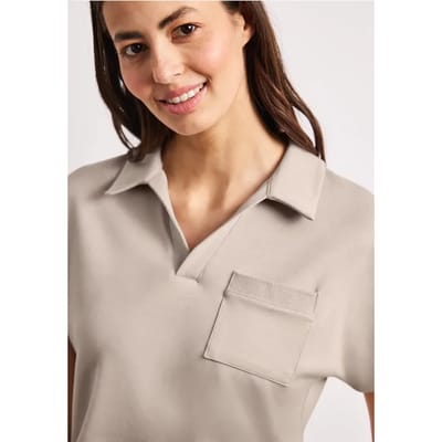 Poloshirt met korte mouwen en glitter