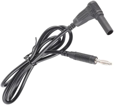 Meetsnoeren Bananenstekker - Multimeter Kabels - Elektrische Tests - 4mm Stekker Lantaarnkop - 32A 1000V - Zwart