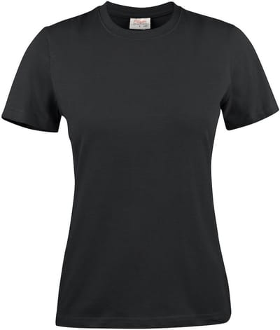 Printer HEAVY T-SHIRT LADY 2264014 - Zwart - XXL