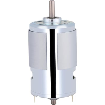 12V 100W Elektrische Micro DC Motor met Ronde As 12000r/min Hoge Snelheid Groot Koppel