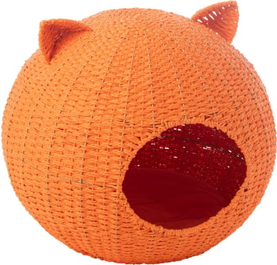 J-Line kattenmand Kattenoren - papier - oranje