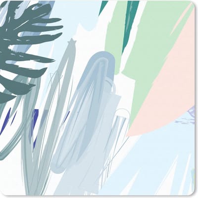 Muismat 20x20 cm - Mousepad Zomer - Vlek - Kleur - Abstract - Muismatten