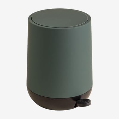 Groene Pedaalemmer met Deksel voor Badkamer of Toilet - 5 Liter