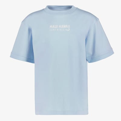 Unsigned jongens T-shirt blauw - Maat 134/40