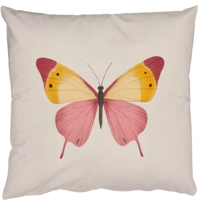 Sierkussens - Kussentjes Woonkamer - 50x50 cm - Vlinder - Illustratie - Roze
