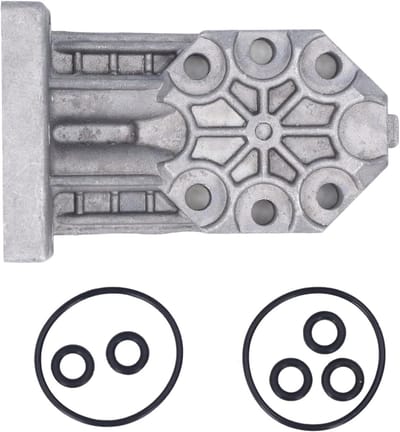 Houtsplijter Vervangingspomp - Hydraulische Pomp Gietbehuizing - Reparatie Gereedschap - Universele Compatibiliteit - 16 x 9 x 5 cm - Aluminiumkleur