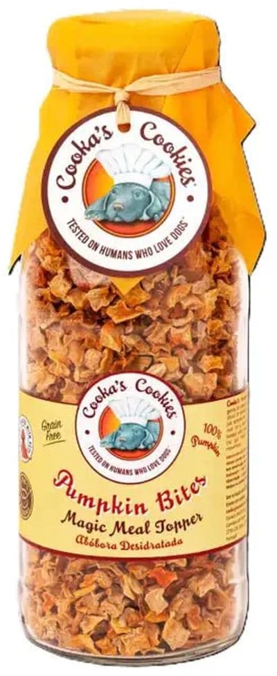 Cooka's Cookies Pumpkin Flakes (180gr) - topper van pompoen vlokken - gezonde gedroogde groenten voor honden