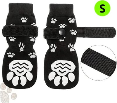 Nivard Hondenschoenen Pootbeschermer - Hondenschoenen - 4 Stuks - Hondenschoentjes - Pootbescherming Hond - Zwart S