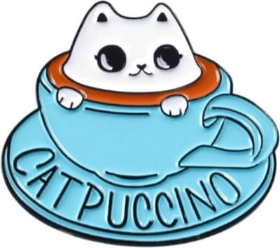 Pin Broche - enamel pin - kledingspeld - Catpuccino