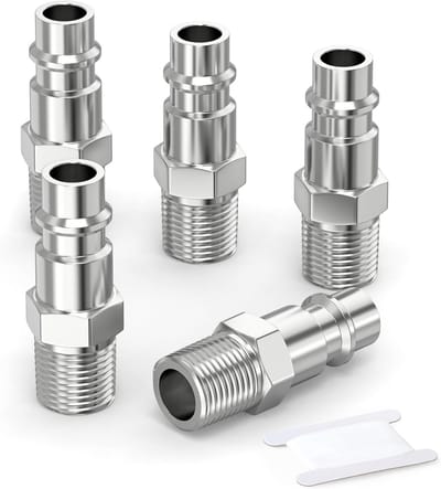 5-delige Set Luchtslang Koppelingen 1/4 Inch BSP Schroefdraad voor Compressor
