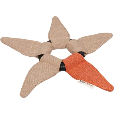D&d Home - Speelgoed Voor Dieren - Hond - Iceflower Hondenspeeltje 23x32x2,3cm Beige/oranje - 1st