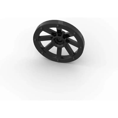 MIJN EIGEN CREATIE 10 STUKS 2470 Wielkar Bouwstenen Set Compact 27mm Voertuig Karwiel Leerblokken Speelgoed Kinderen Kind Verjaardagscadeaus white