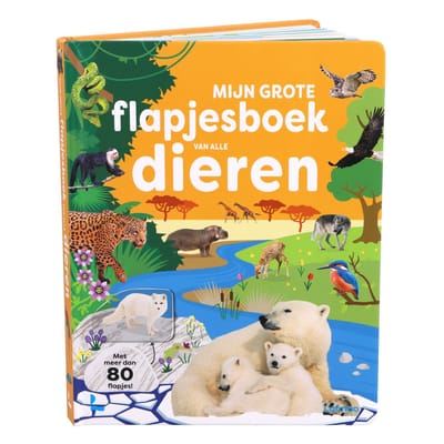 Top1Toys Boek Mijn Grote Flapjesboek Van Alle Dieren