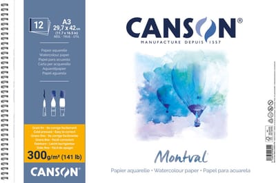 CANSON - Aquarelblok 'Montval' - A3 - 300 g/m²