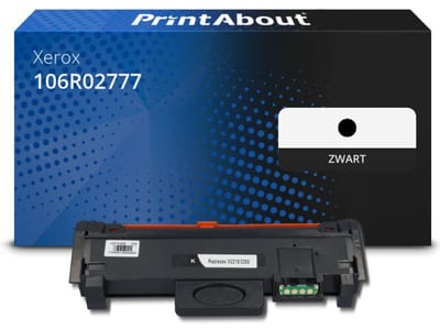 PrintAbout huismerk Toner 106R02777 Zwart Geschikt voor Xerox