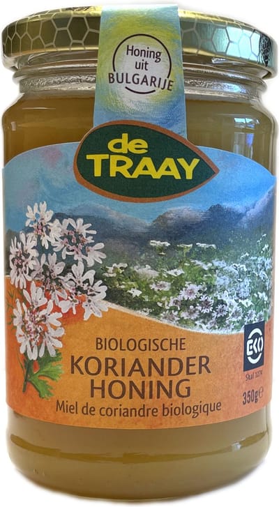Traay Koriander honing bio 350 Gram
