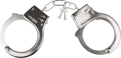 Boland - Metalen handboeien Zilver - Kinderen en volwassenen - Unisex - Boef - Politie en Boeven
