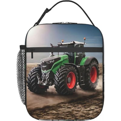 Fendt Tractor Geïsoleerde Lunchtas voor Kinderen School Koeltas Thermische Voedseldoos Tote Draagbare Lunchboxen Container One Size gray