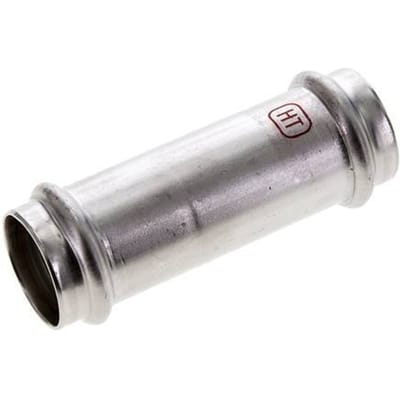 Perskoppeling - 28mm Persmof - RVS Lang