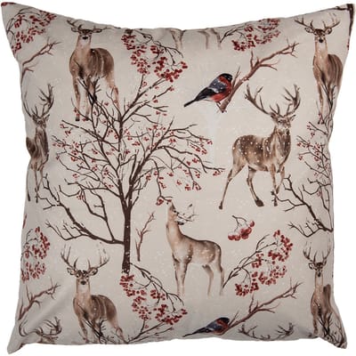Clayre & Eef Sierkussen 45x45 cm Beige Polyester Dieren