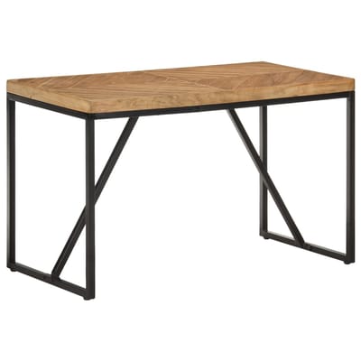 vidaXL - Eettafel - 120x60x76 - cm - massief - acaciahout - en - mangohout