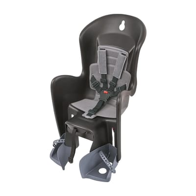 Kinderzitje achter Polisport Bilby Maxi - zwart/grijs - dragermontage (CFS)