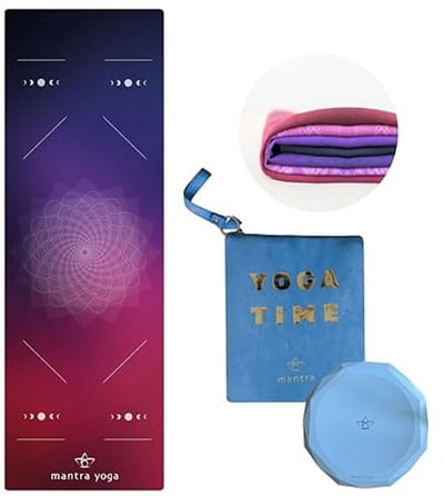 Vouwbare Yoga Fitness Mat 1.5mm met Tas - Lichtgewicht, Compact en Wasbaar