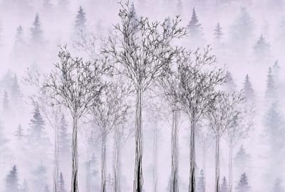 Fotobehang TreesArtwork2 DD118000 A.S. Création Atelier 47 | 3D Fotobehang op maat
