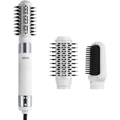 VEVOR Föhn, Ionische Föhnborstel, 110.000 RPM Airstyler met Ovale & Paddle Borstel, 4 Temperatuur & 3 Snelheid Föhnborstel Styling Tool voor Drogen, Volumegevende Stijltang