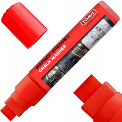 Toma Krijtmarker TO-290 Punt 15x8mm Rood