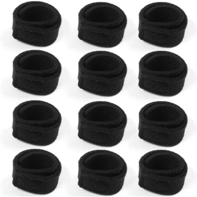 12 stuks Hengelbanden Hengel Wikkelband Elastische Hengelhouder Riemen 12pcs