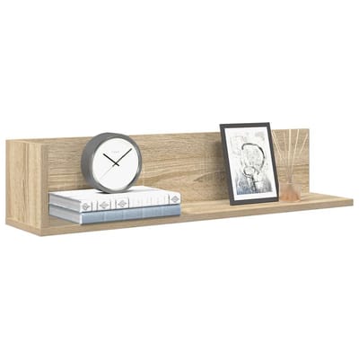 vidaXL - Wandschappen - 2 - st - 75x16,5x16,5cm - bewerkt - hout - sonoma - eikenkleur