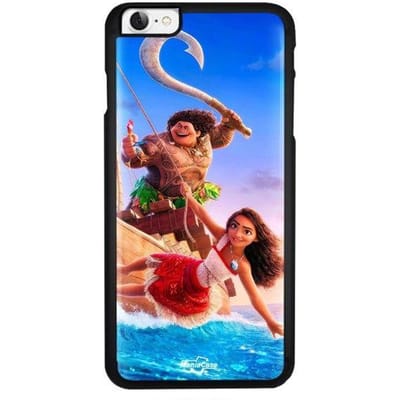 Coque de téléphone - Disney - Iphone 8 - Souple - Silicone - Vaiana Maui zwart