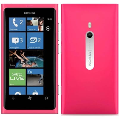 Gereviseerde Nokia Lumia 800 3G WIFI GPS 8MP Camera Mobiele Telefoon Met 1 SIM No charger roze