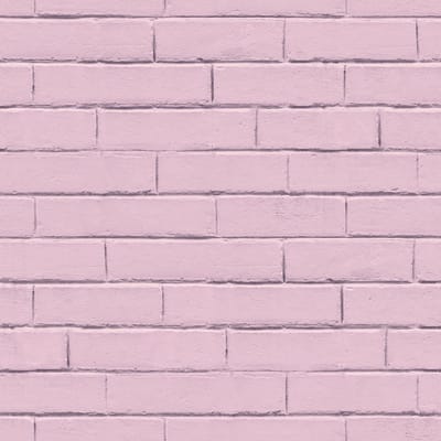 Noordwand - Good - Vibes - Behang - Brick - Wall - roze