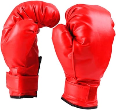 Kinder Bokshandschoenen - Vechtsport Handschoenen - Kickboksen Training - Verstelbare Polssteun - 20x12x6cm - Rood