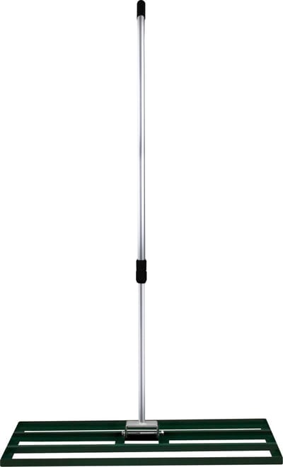Gazonnivelleerhark - groen - 100 cm - uitschuifbaar tot 195 cm