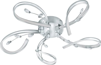 EGLO Vallemare Plafond- en Wandlamp - LED - Ø 65 cm - Chroom/Wit