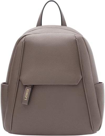 L.CREDI rugzak Pavidia Backpack Dark Taupe bruine