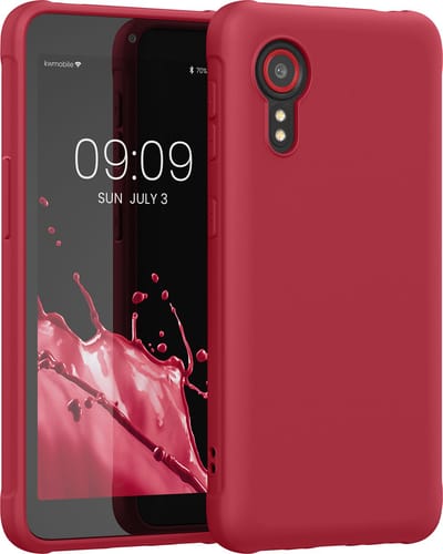 kwmobile telefoonhoesje geschikt voor Samsung Galaxy Xcover 5 - Hoesje voor smartphone - Back cover in kersrood