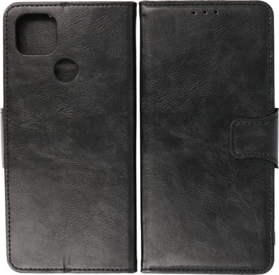 Bestcases Portemonnee Telefoonhoesje - Pasjeshouder Hoesje voor Motorola Moto G9 Power (2020) - Zwart
