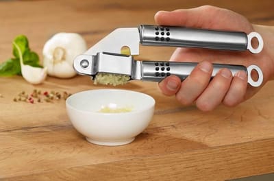 Alpina Knoflookpers - RVS - 20 cm - vaatwasmachine geschikt